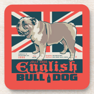 Jolly Good English Bulldog Getränkeuntersetzer