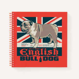 Jolly Good English Bulldog Notizblock
