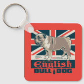 Jolly Good English Bulldog Schlüsselanhänger (Vorderseite)