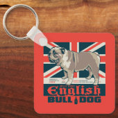 Jolly Good English Bulldog Schlüsselanhänger (Vorderseite)