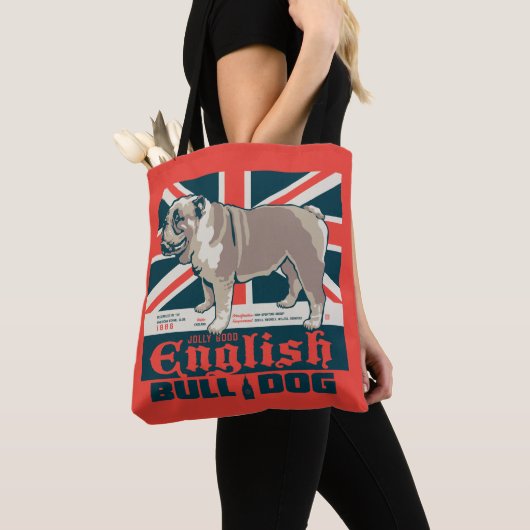 Jolly Good English Bulldog Tasche (Von Nahem)