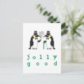 Jolly Good Pinguins Postkarten (Stehend Vorderseite)