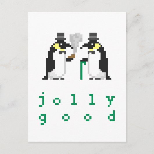 Jolly Good Pinguins Postkarten (Vorderseite)