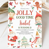 Jolly Good Time Elves Birthday Einladung