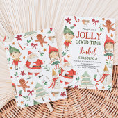 Jolly Good Time Elves Birthday Einladung