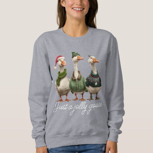 Jolly Goose Christmas Sweatshirt (Vorderseite)