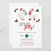 Jolly Goose Cocktail Drink Holiday Christmas Party Einladung (Vorne/Hinten)
