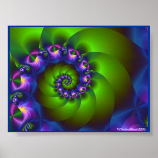 Jolly Green Curl Poster