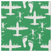 Jolly Green Rescue Team Muster Fabric Stoff (Nahaufnahme)