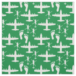 Jolly Green Rescue Team Muster Fabric Stoff