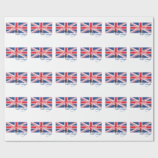 Jolly gut alter Kerl! Geschenkpapier (Flach)