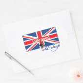 Jolly gut alter Kerl! Ovaler Aufkleber (Umschlag)