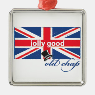 Jolly gut alter Kerl! Silbernes Ornament