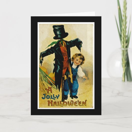 Jolly Halloween Scarecrow Karte (Vorderseite)