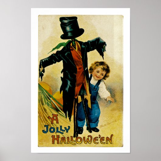 Jolly Halloween Scarecrow Poster (Vorne)