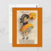 " Jolly Halloween" Vintage Halloween-Karte Postkarte (Vorne/Hinten)
