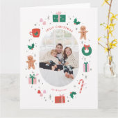 Jolly Happy Christmas Karte (Gelbe Blume)