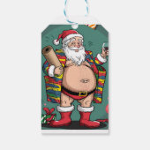 Jolly Happy Father Christmas Geschenkanhänger (Rückseite)