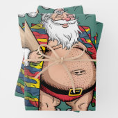 Jolly Happy Father Christmas Geschenkpapier Set (Beispiel)