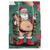 Jolly Happy Father Christmas Mittlere Geschenktüte (Rückseite)