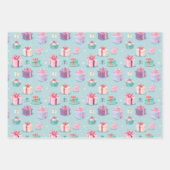 Jolly Holiday Christmas Geschenkpapier Set (Vorderseite 2)