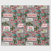 Jolly Holiday Jumble Geschenkpapier (Flach)