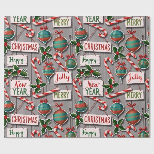 Jolly Holiday Jumble Geschenkpapier (Flach)