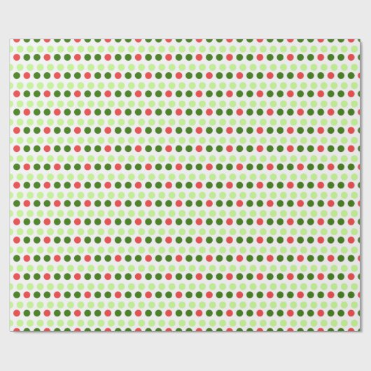 Jolly Holiday Polka Dot Geschenkpapier (Flach)