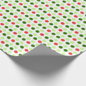 Jolly Holiday Polka Dot Geschenkpapier (Ecke)