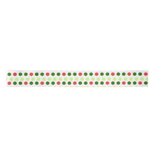 Jolly Holiday Polka Dot Satinband (Vorderseite)