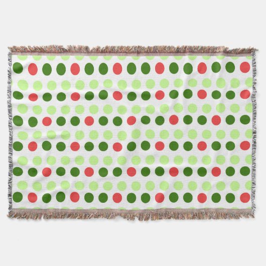 Jolly Holiday Polka Dots Decke (Vorderseite)
