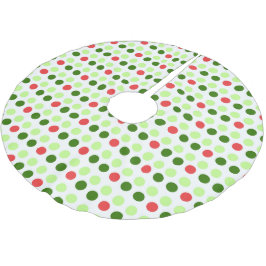 Jolly Holiday Polka Dots Polyester Weihnachtsbaumdecke