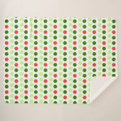Jolly Holiday Polka Dots Sherpadecke (Vorderseite (Horizontal))