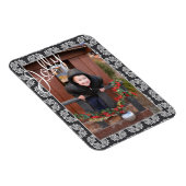 Jolly Holidays Pattern Single Foto Holiday Magnet (Rechte Seite)