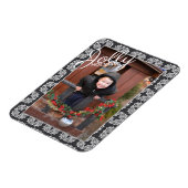 Jolly Holidays Pattern Single Foto Holiday Magnet (Linke Seite)