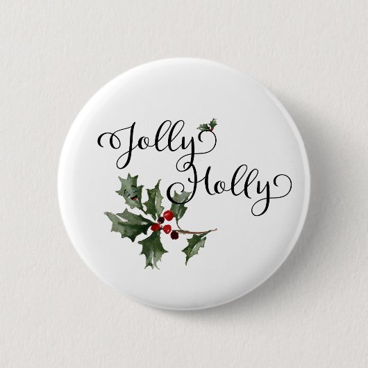 Jolly Holly Button (Vorderseite)