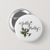 Jolly Holly Button (Vorne & Hinten)