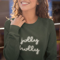 Jolly Holly | Modernes Green Neon Sign Stilvolle L