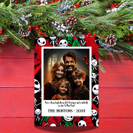 Jolly Jack O'Lantern Family Foto Feiertagskarte