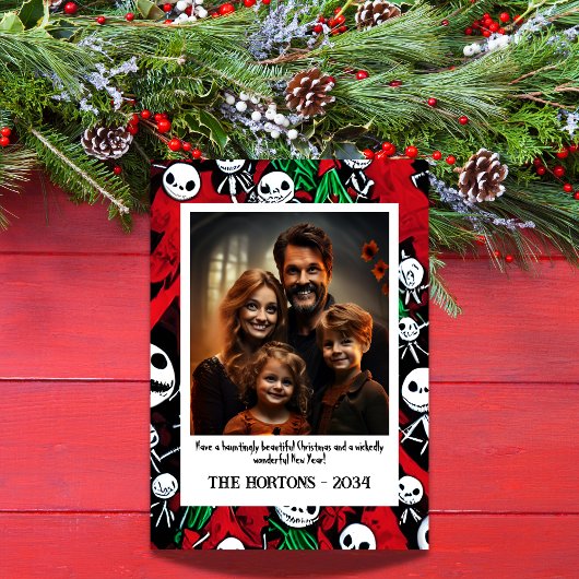 Jolly Jack O'Lantern Family Foto Feiertagskarte