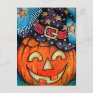 Jolly Jack - Witchy Boo - Happy Halloween Postkarte
