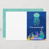 Jolly Jellyfish Ferienwohnung Feiertagskarte (Vorne/Hinten)