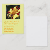 Jolly Jester Marigold - Vorlage für Mamas-Visitenk Telefonnummerkarte (Vorne/Hinten)