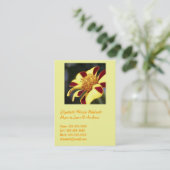 Jolly Jester Marigold - Vorlage für Mamas-Visitenk Telefonnummerkarte (Stehend Vorderseite)