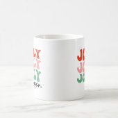 Jolly Jolly Jolly Season Retro Holiday Typografie Kaffeetasse (Mittel)