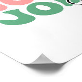 Jolly Jolly Jolly Season Retro Holiday Typografie Poster (Ecke)