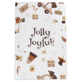 Jolly Joyful Boho Christmas Mittlere Geschenktüte (Vorderseite)