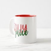 Jolly Juice Funny Christmas Tasse (Vorderseite Links)