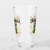 Jolly Juice Funny Individuelle Name Weihnachtsbier Glas (Links)