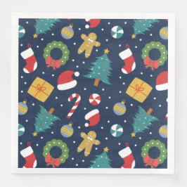 Jolly Jumble Holiday Paper Napkins Serviette